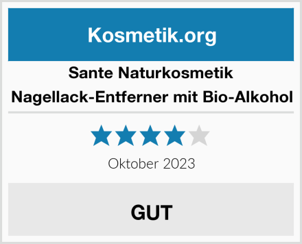 SANTE Naturkosmetik Nagellack-Entferner mit Bio-Alkohol Test