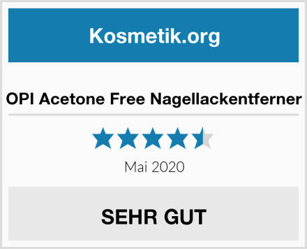  OPI Acetone Free Nagellackentferner Test