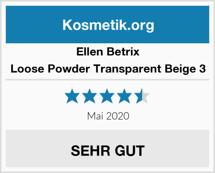 Ellen Betrix Loose Powder Transparent Beige 3 Test