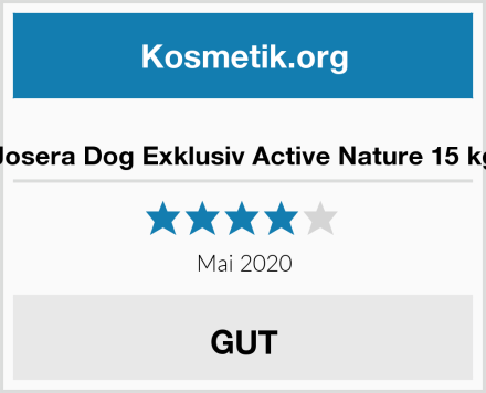  Josera Dog Exklusiv Active Nature 15 kg Test
